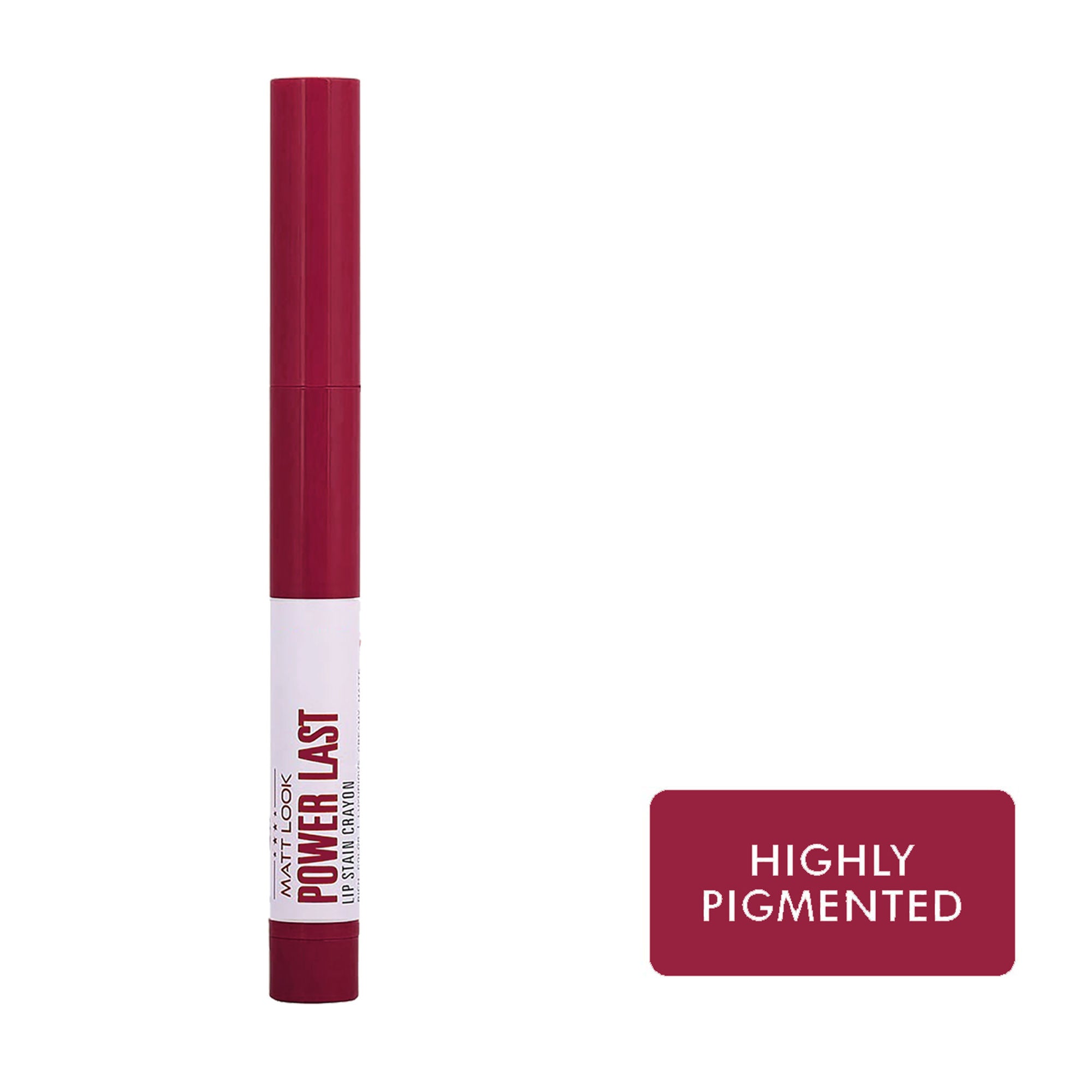 Matt Look Power Last Lip Stain Crayon Lipstick - Divine Wine | Grocsy