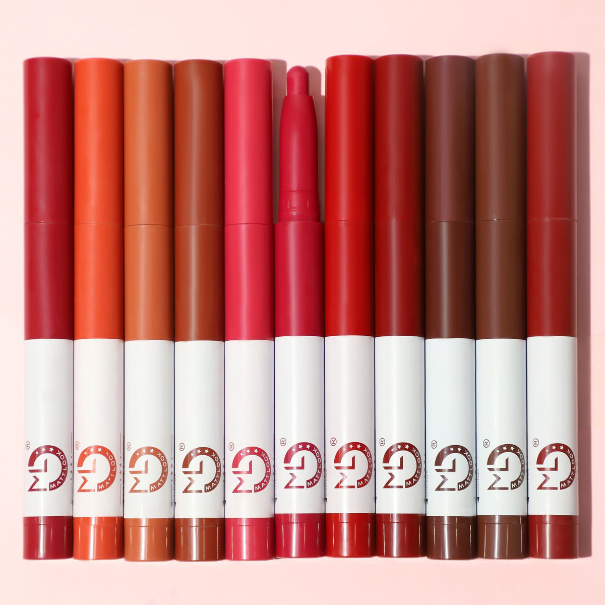 Matt Look Power Last Lip Stain Crayon Lipstick - Touch Wood | Grocsy