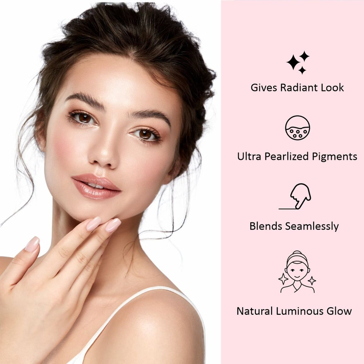 Matt Look Heart Of Mine Baked Highlighter - 03 Blossom Glow | Grocsy