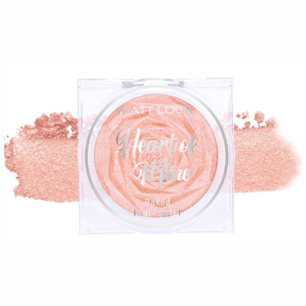 Matt Look Heart Of Mine Baked Highlighter - 05 Champagne Fizz | Grocsy