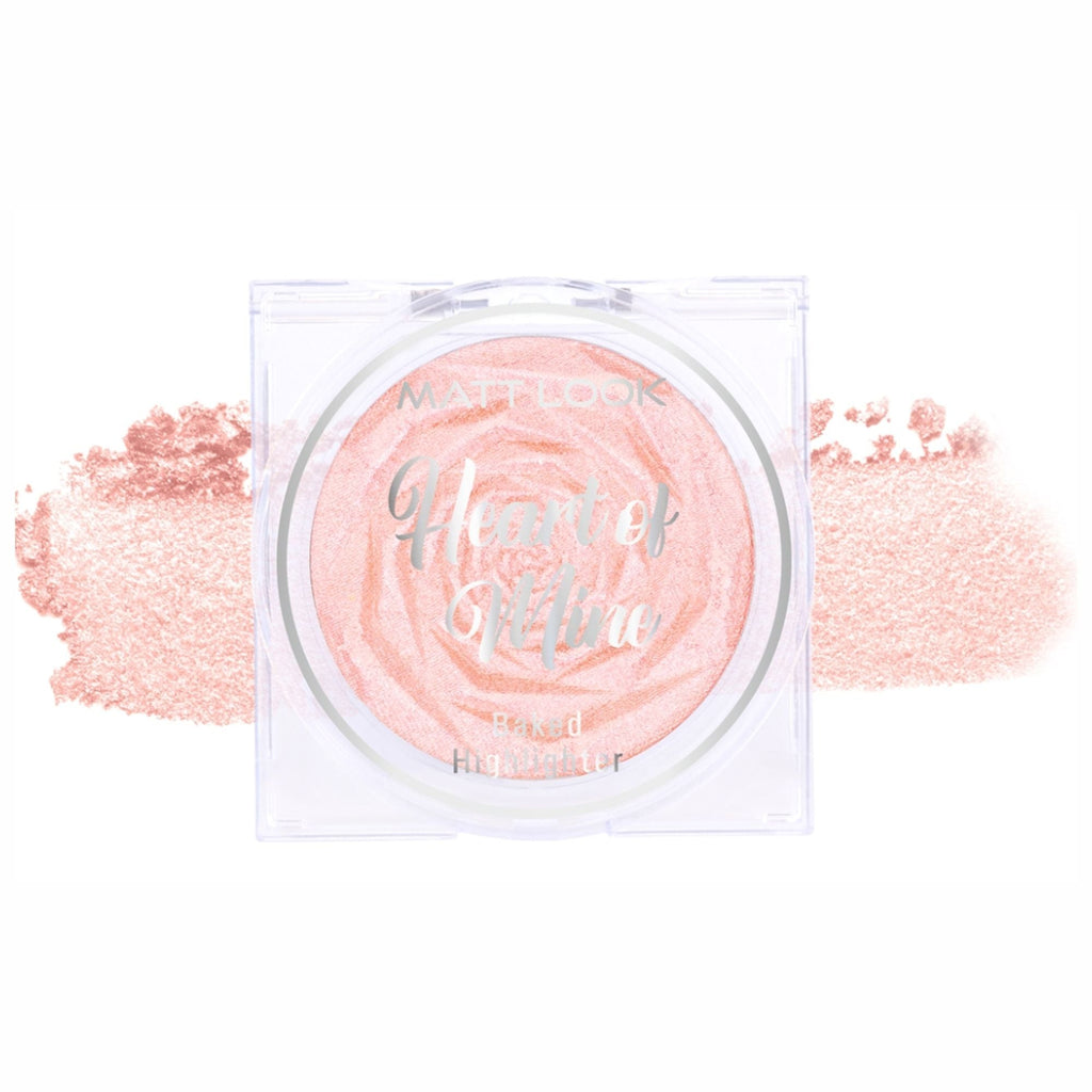 Matt Look Heart Of Mine Baked Highlighter - 06 Rosy Dew | Grocsy