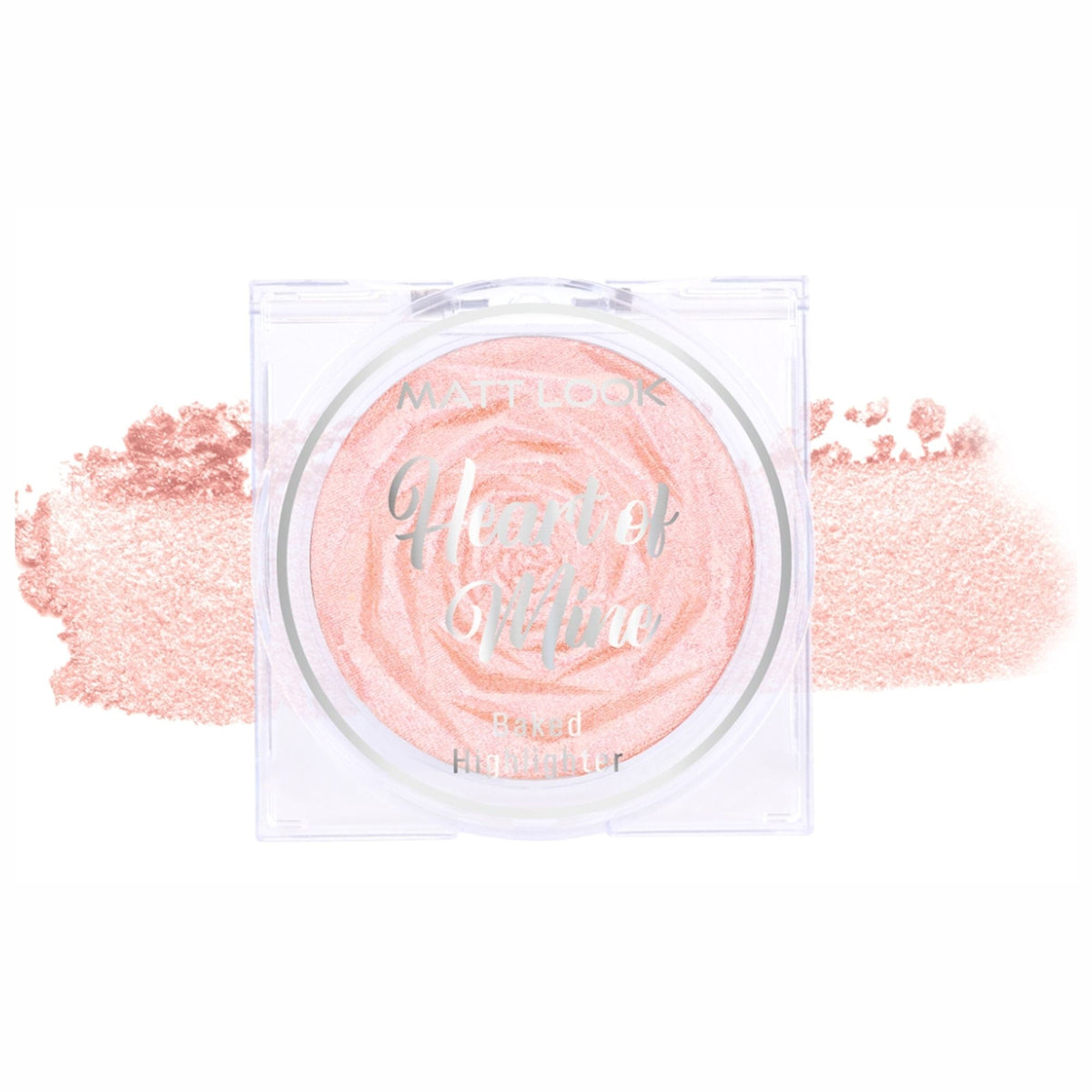 Matt Look Heart Of Mine Baked Highlighter - 06 Rosy Dew | Grocsy