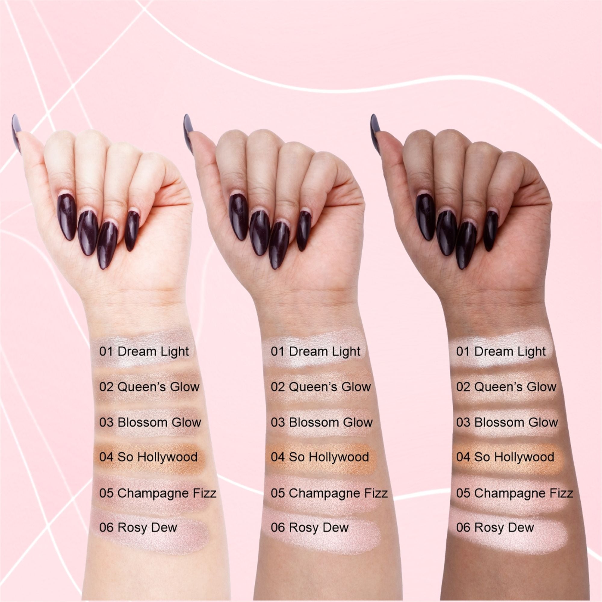 Matt Look Heart Of Mine Baked Highlighter - 06 Rosy Dew | Grocsy