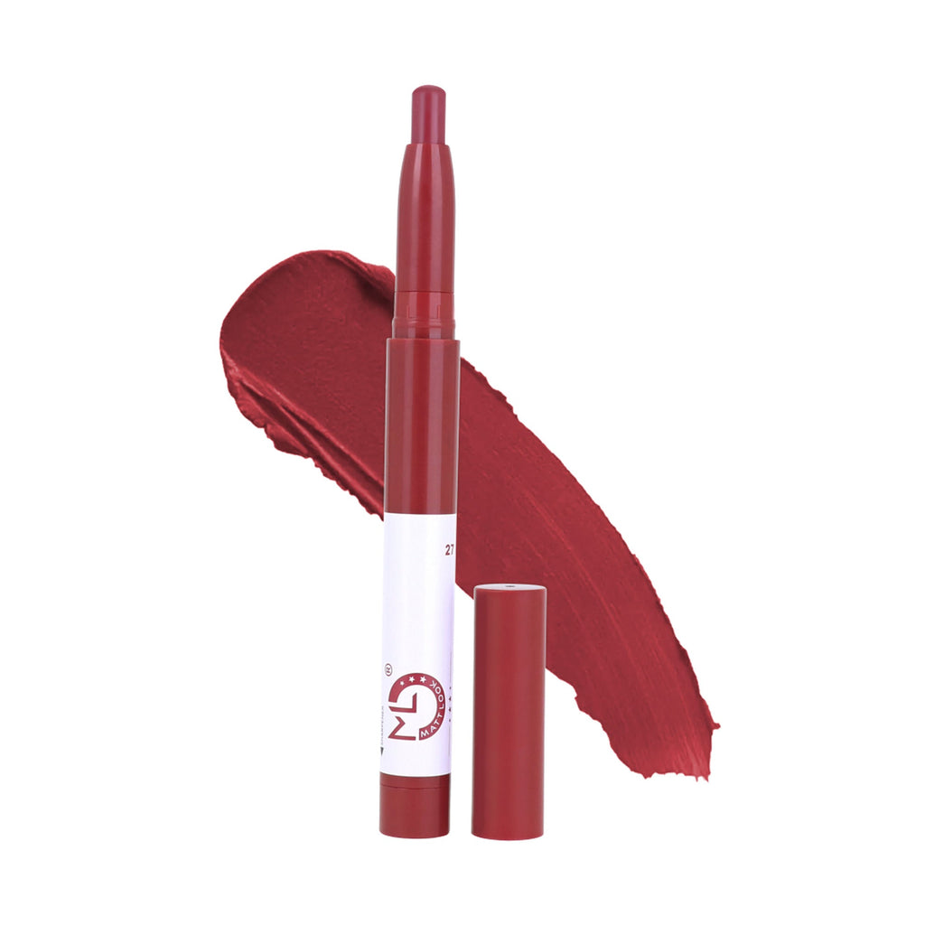 Matt Look Power Last Lip Stain Crayon Lipstick - Pretty Woman 27 | Grocsy