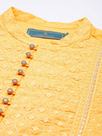 House of Pataudi Jashn Sequinned Embroidered Straight Kurta | Grocsy