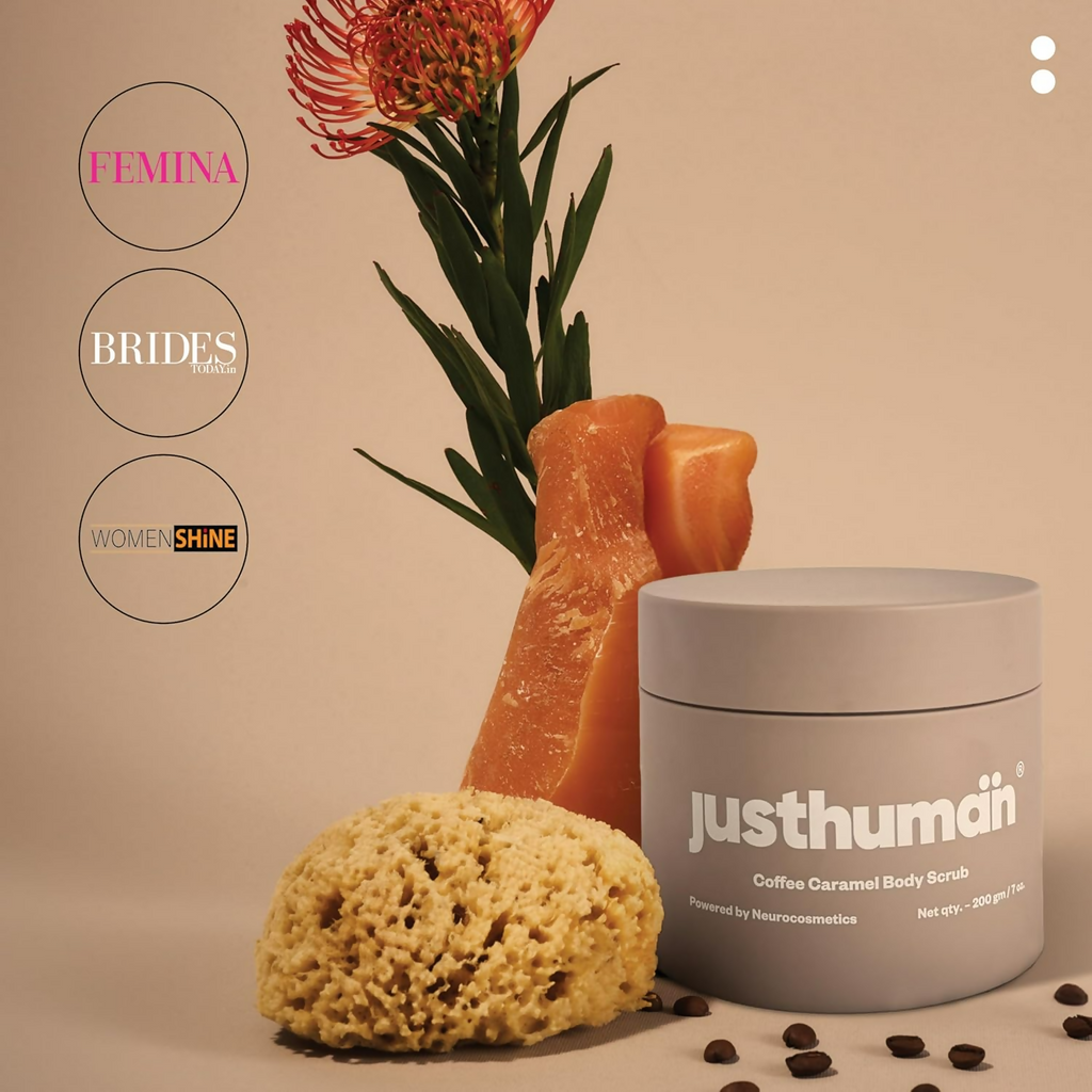 JustHuman Coffee Caramel Body Scrub | Grocsy