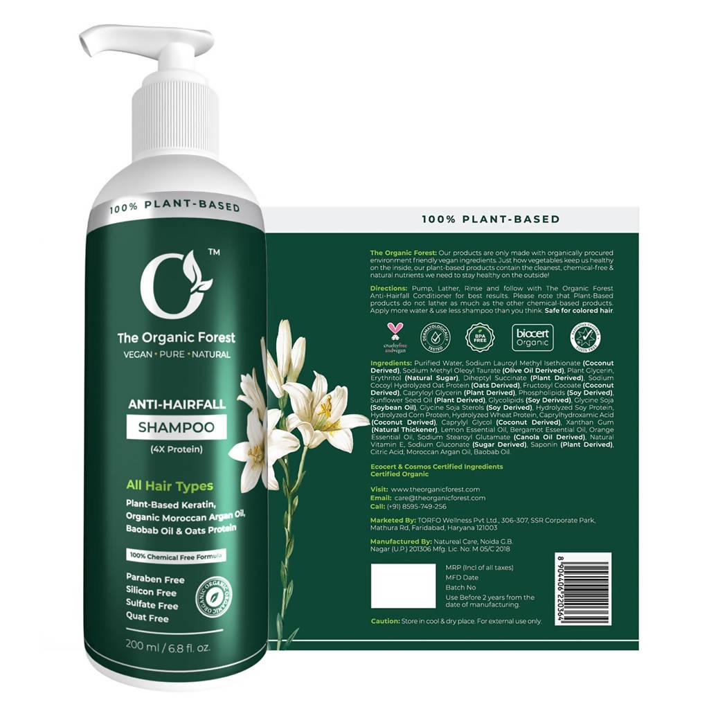 The Organic Forest Anti-Hairfall Shampoo | Grocsy