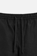 Fabmade Men’S Linen Pajama Combo – White & Black (Pack Of 2) | Grocsy