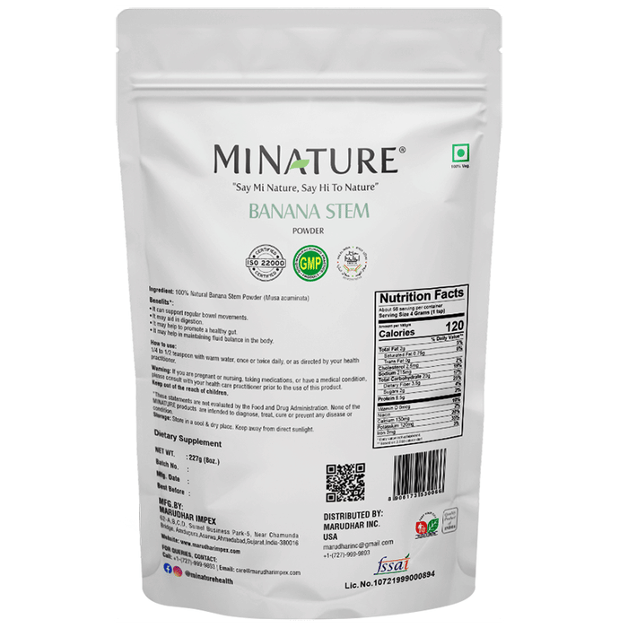 Minature Banana Stem Powder | Grocsy