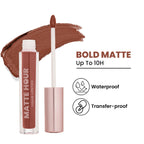 Swiss Beauty Matte Hour Waterproof Liquid Lipstick, Up To 10-Hour - 9 Cinnamon Sour | Grocsy