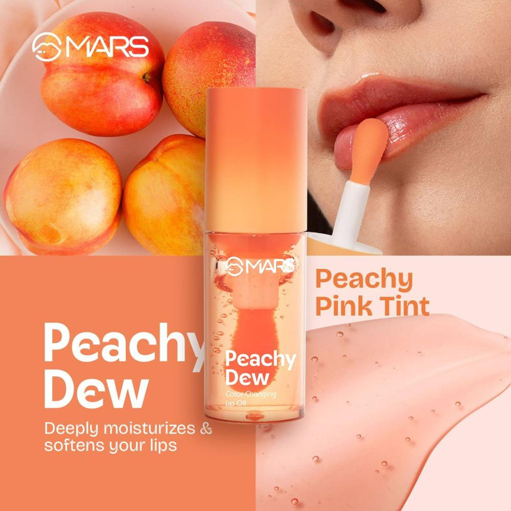 MARS Cosmetics Color Changing Protector Lip Oil - Lo-01-Peachy Dew | Grocsy