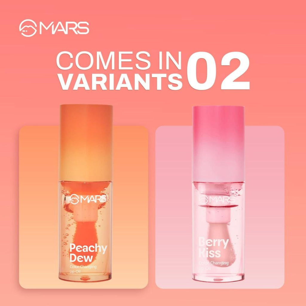 MARS Cosmetics Color Changing Protector Lip Oil - Lo-01-Peachy Dew | Grocsy