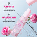 Nykaa Skin Rose Water Toner Mist with Hyaluronic Acid for Intense Hydration & Skin Barrier Repair - Rose Water and Hyaluronic Acid | Grocsy