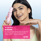 Nykaa Skin Rose Water Toner Mist with Hyaluronic Acid for Intense Hydration & Skin Barrier Repair - Rose Water and Hyaluronic Acid | Grocsy