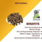 Herbaveda- Patchouli Leaves Dried 100g | Good for Skin | Grocsy