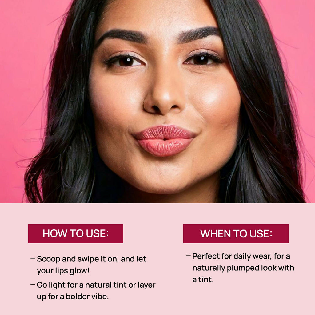 Good Vibes Beetroot Plumping Lip Balm - Reduces Pigmentation, Perfectly Tinted Lips | Grocsy
