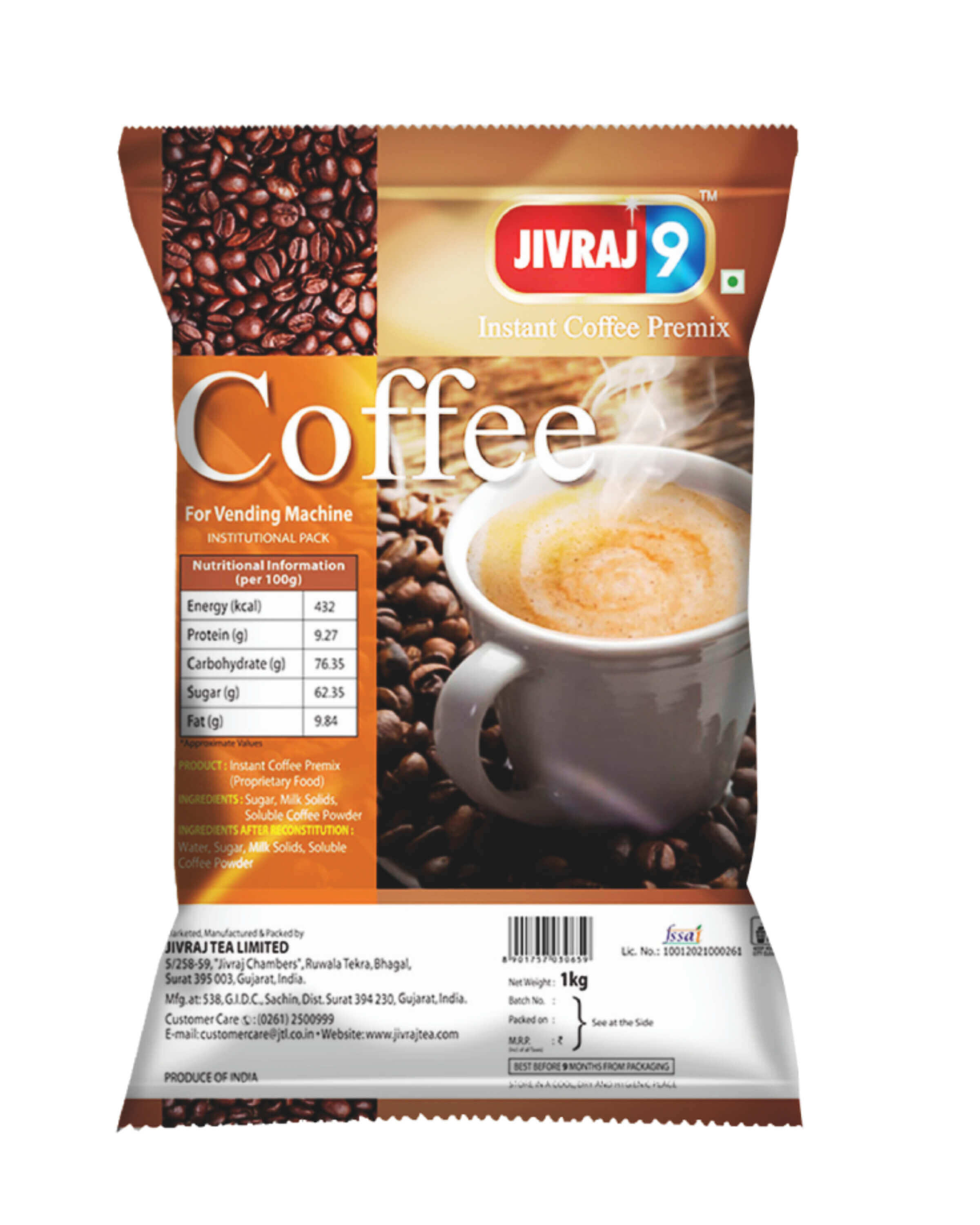 jivraj9 Tea Cappuccino Premix Coffee | Grocsy