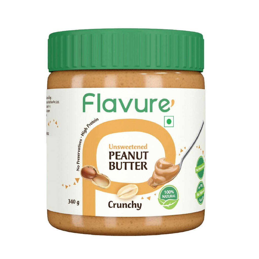 Flavure Unsweetened Peanut Butter - Crunchy