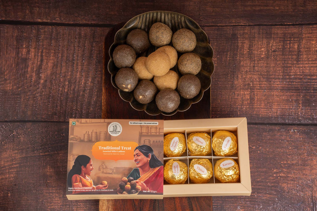 Narchuvai Foods Assorted Millet Laddoos | Grocsy