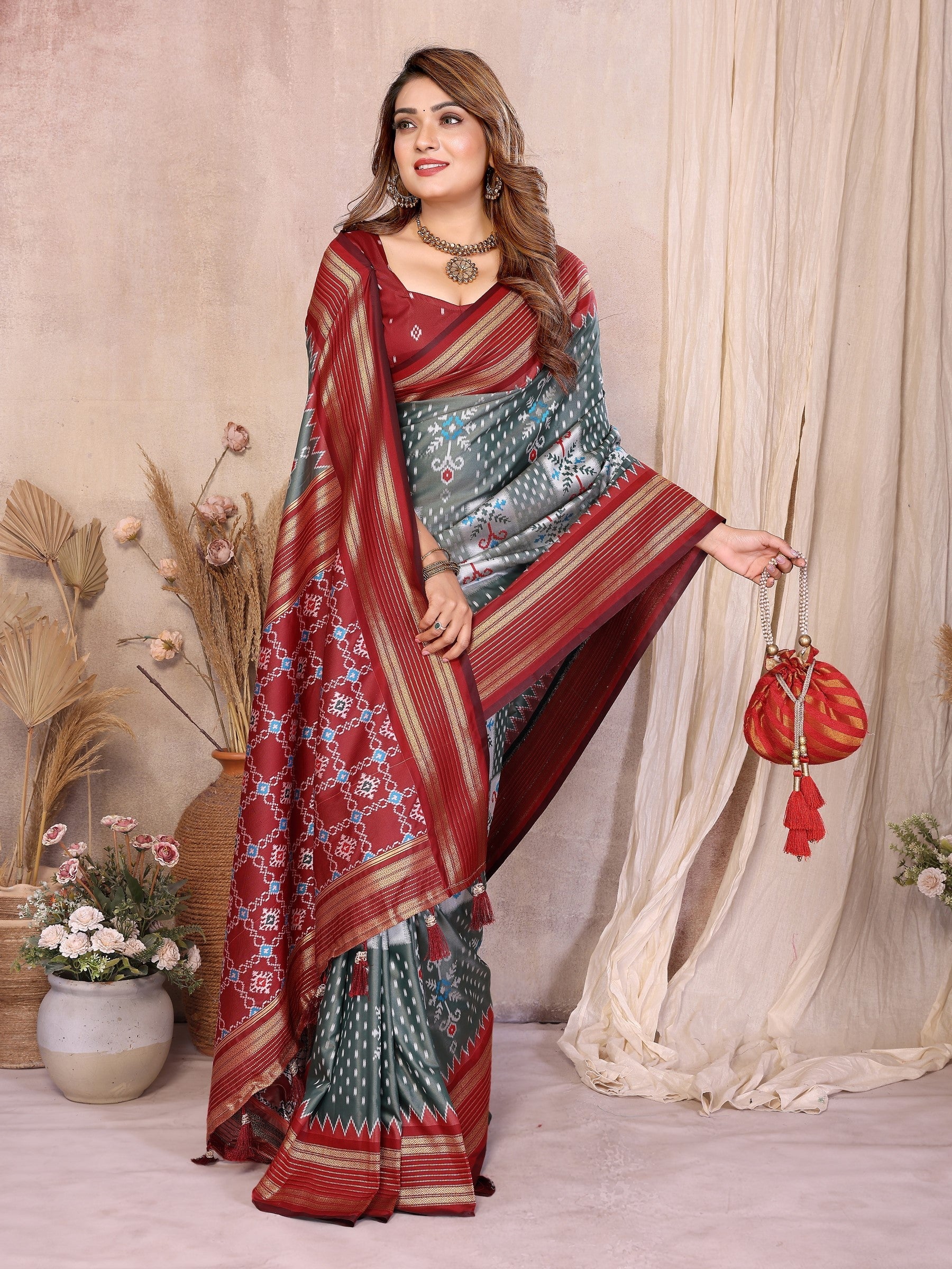 Anaita Premium South Soft Silk Saree | Grocsy