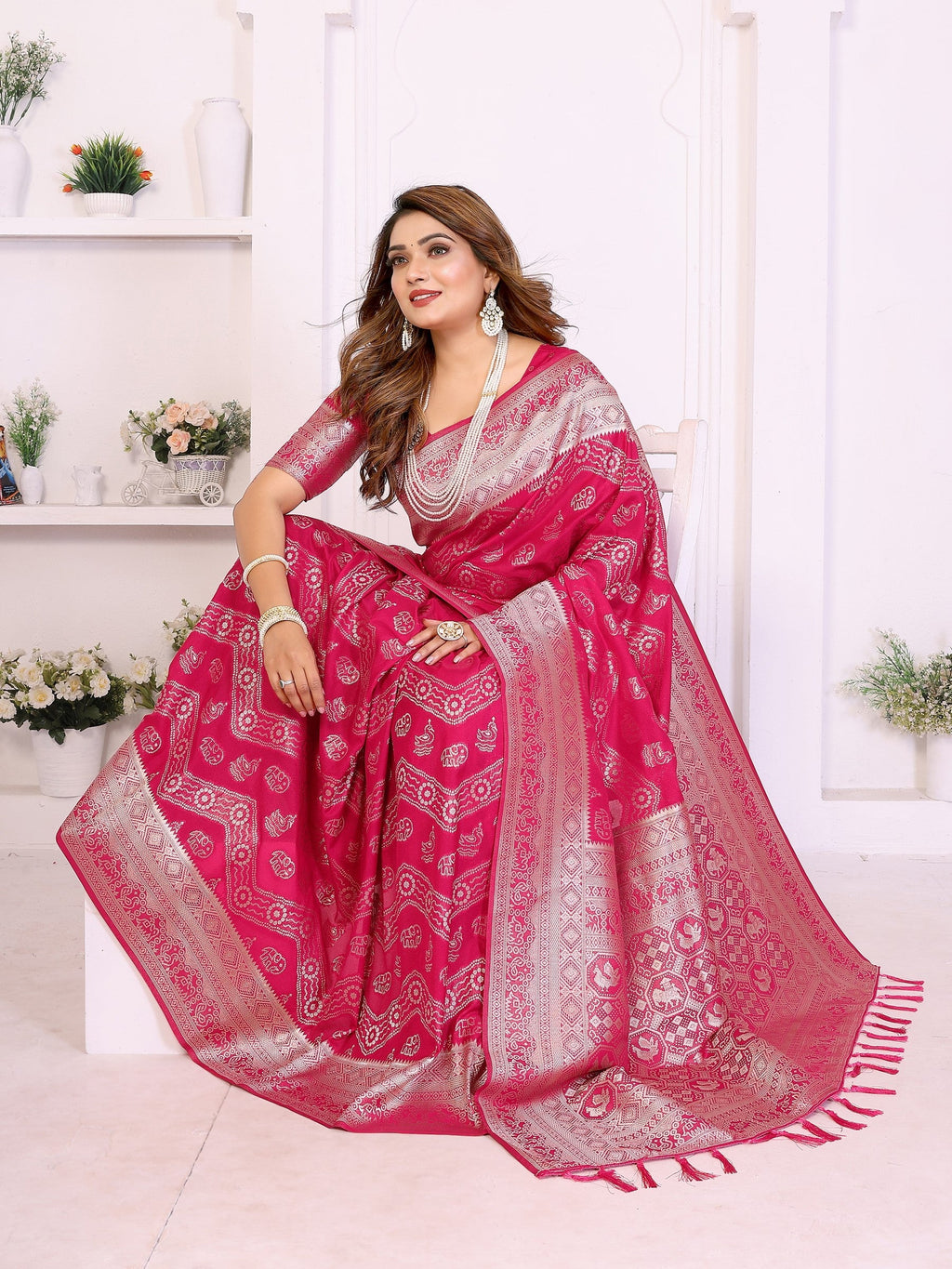 Anaita Premium Georgette Silk Saree | Grocsy