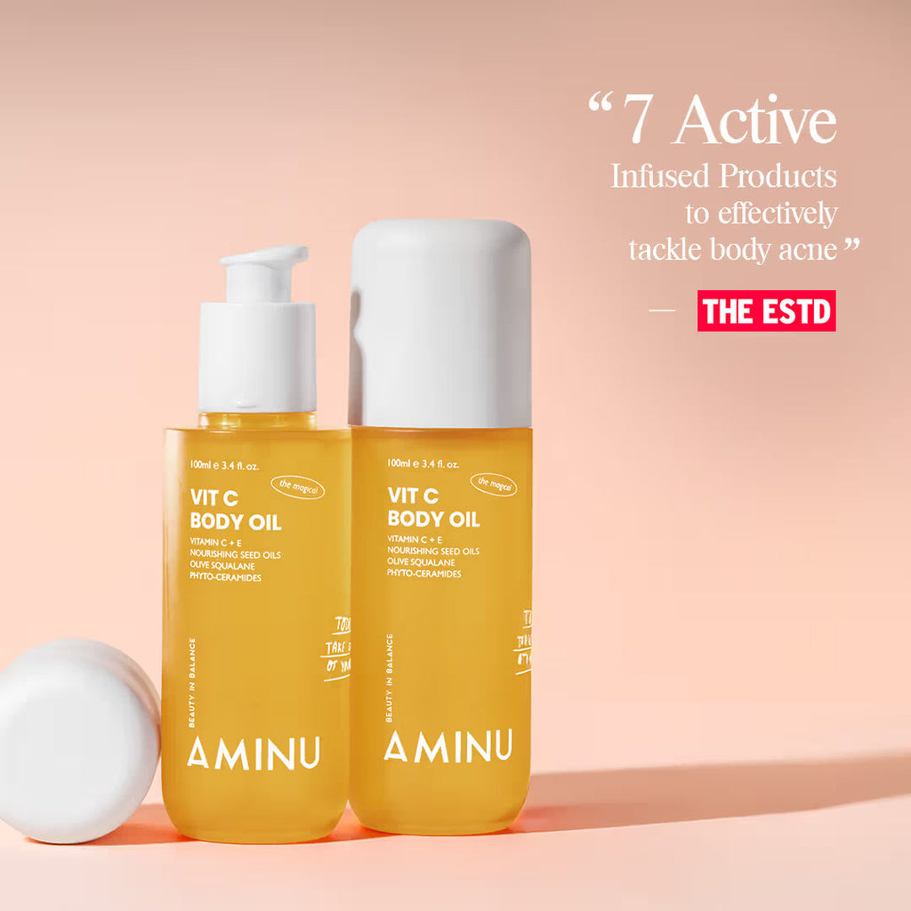 Aminu Melting Aminu Vit C Body Oil for Brightening & Hydrating | Grocsy