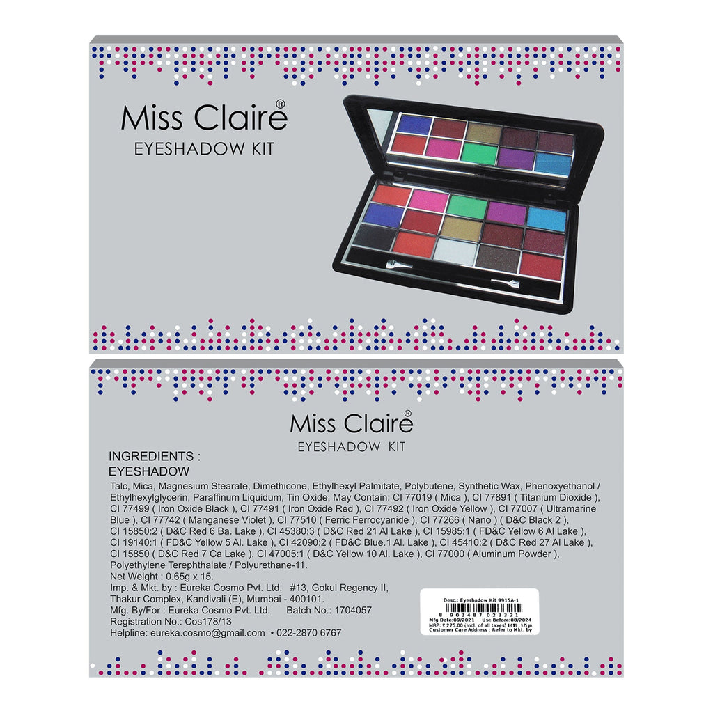 Miss Claire Eyeshadow Kit - 9915A-1 | Grocsy