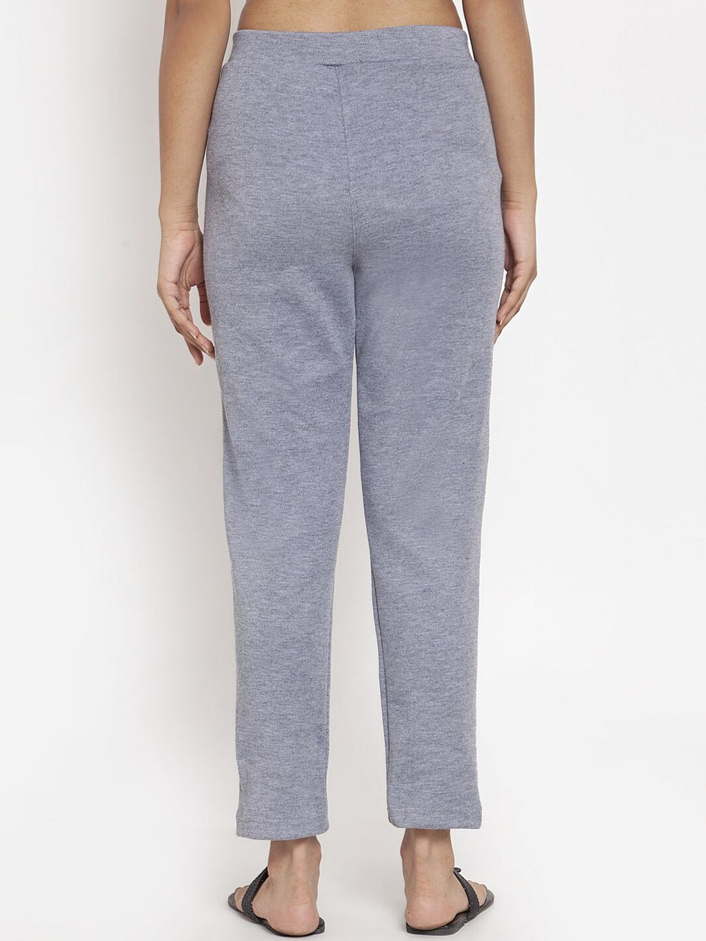 TAG 7 Women Grey Woolen Ankle-Length Leggings Pants | Grocsy