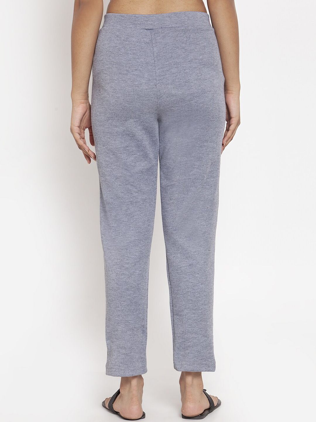 TAG 7 Women Grey Woolen Ankle-Length Leggings Pants | Grocsy
