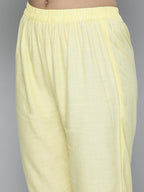 HERE&NOW Women Embroidered Kurta with Trousers & Dupatta | Grocsy