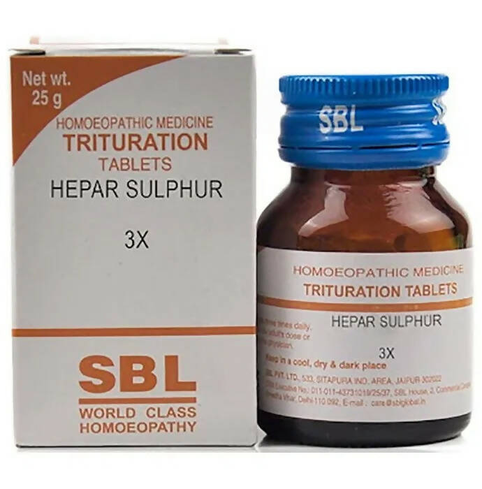 SBL Homeopathy Hepar Sulphur Trituration Tablets | Grocsy