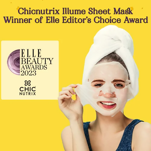 Chicnutrix Korean Clear Skin Routine Combo - Super C + Illume Sheet Mask | Grocsy