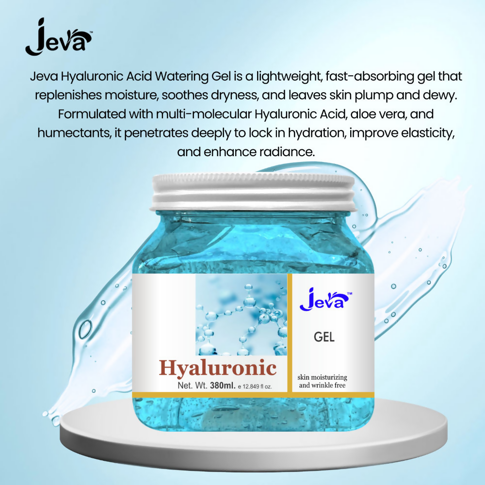 Jeva Hyaluronic Acid Face Moisturizer Hydrating Water Gel | Grocsy