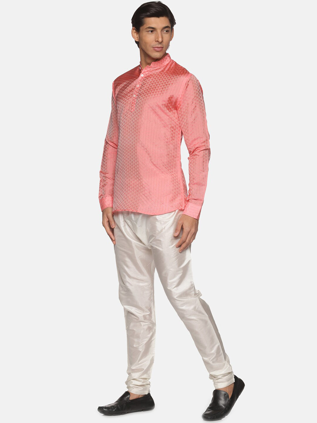 Sethukrishna Men Red Kurta with Pyjamas | Grocsy