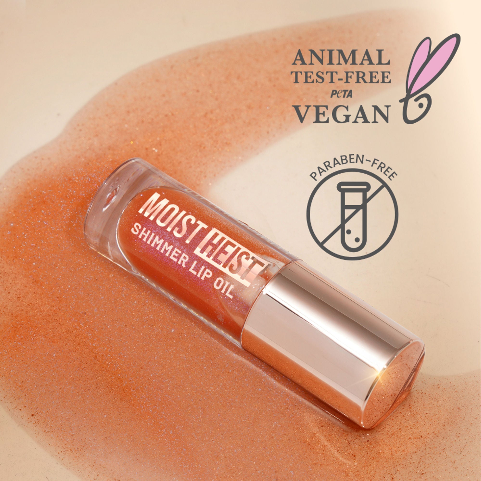 Swiss Beauty Moist Heist Shimmer Lip Oil Luminous Shine , Hydrating & Lightweight - 3 Orange Alert | Grocsy