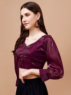 Tikhi Imli Sweetheart Neck Saree Blouse | Grocsy