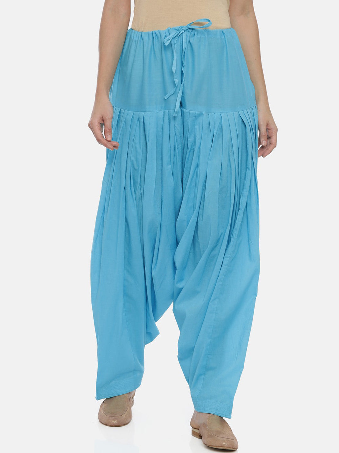 Souchii Women Pure Cotton Loose Fit Patiala | Grocsy