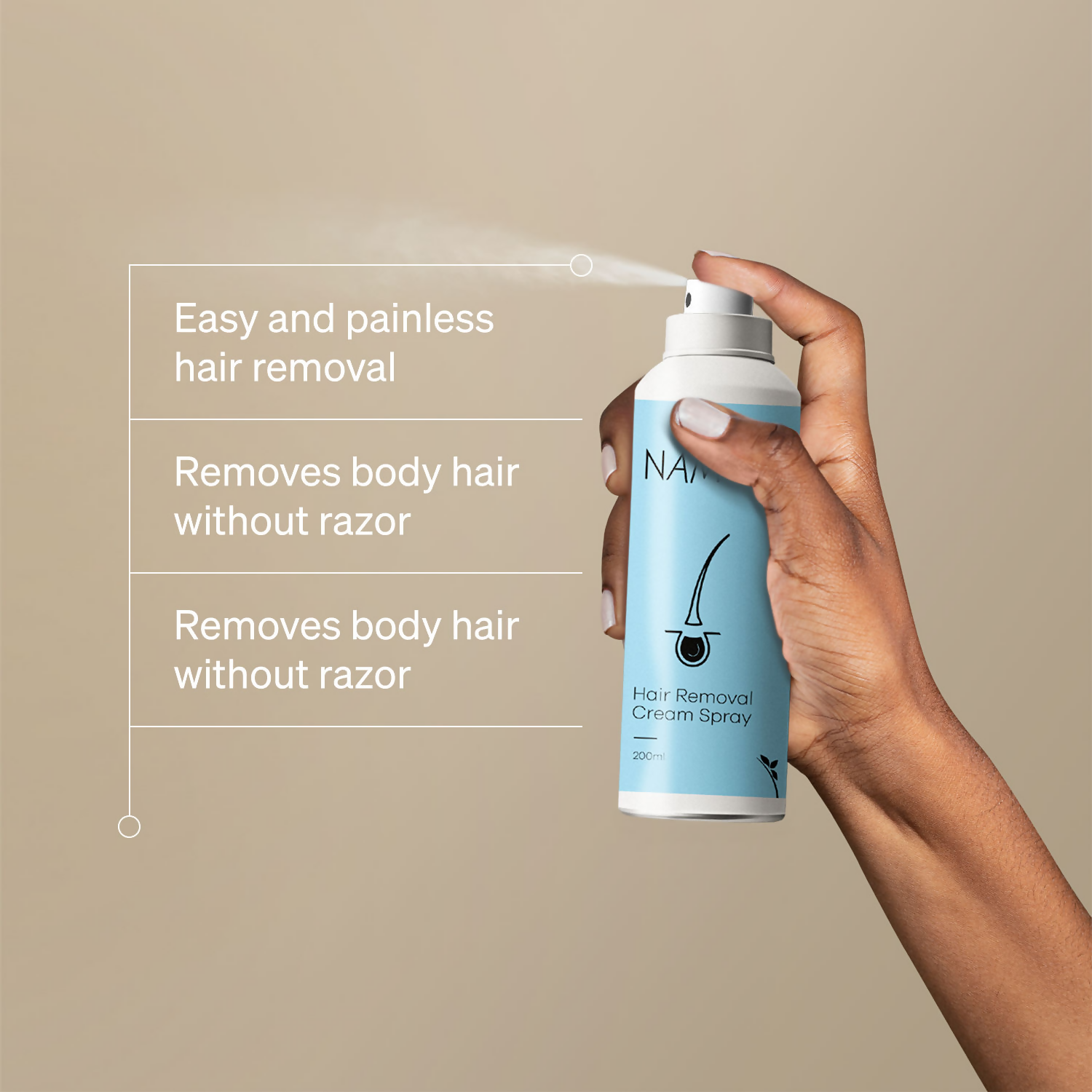 Namyaa Hair Removal Cream Spray | Grocsy