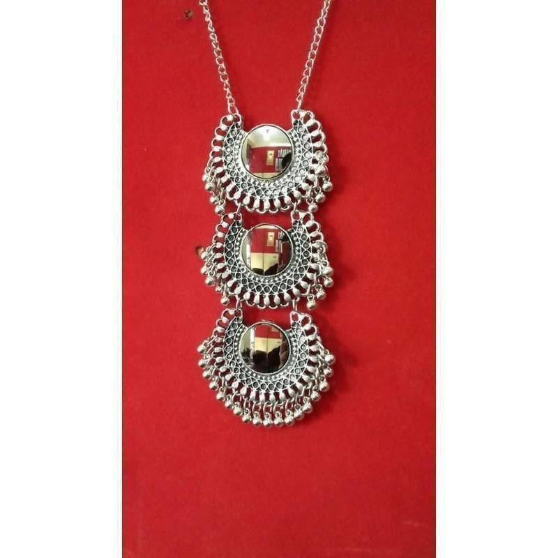 MS Fashion India Latest Fashion Silver Color Long Necklace | Grocsy