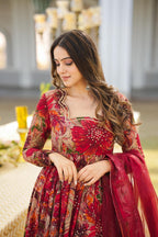 Yash Enterprise Multicolor Georgette Salwar Suit Floral Printed And Sequin Embroidery | Grocsy