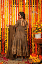 Yash Enterprise Night Star Embroidered Georgette Suit Set | Grocsy