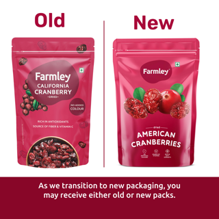 Farmley Premium Whole Cranberry (Dried) | Grocsy
