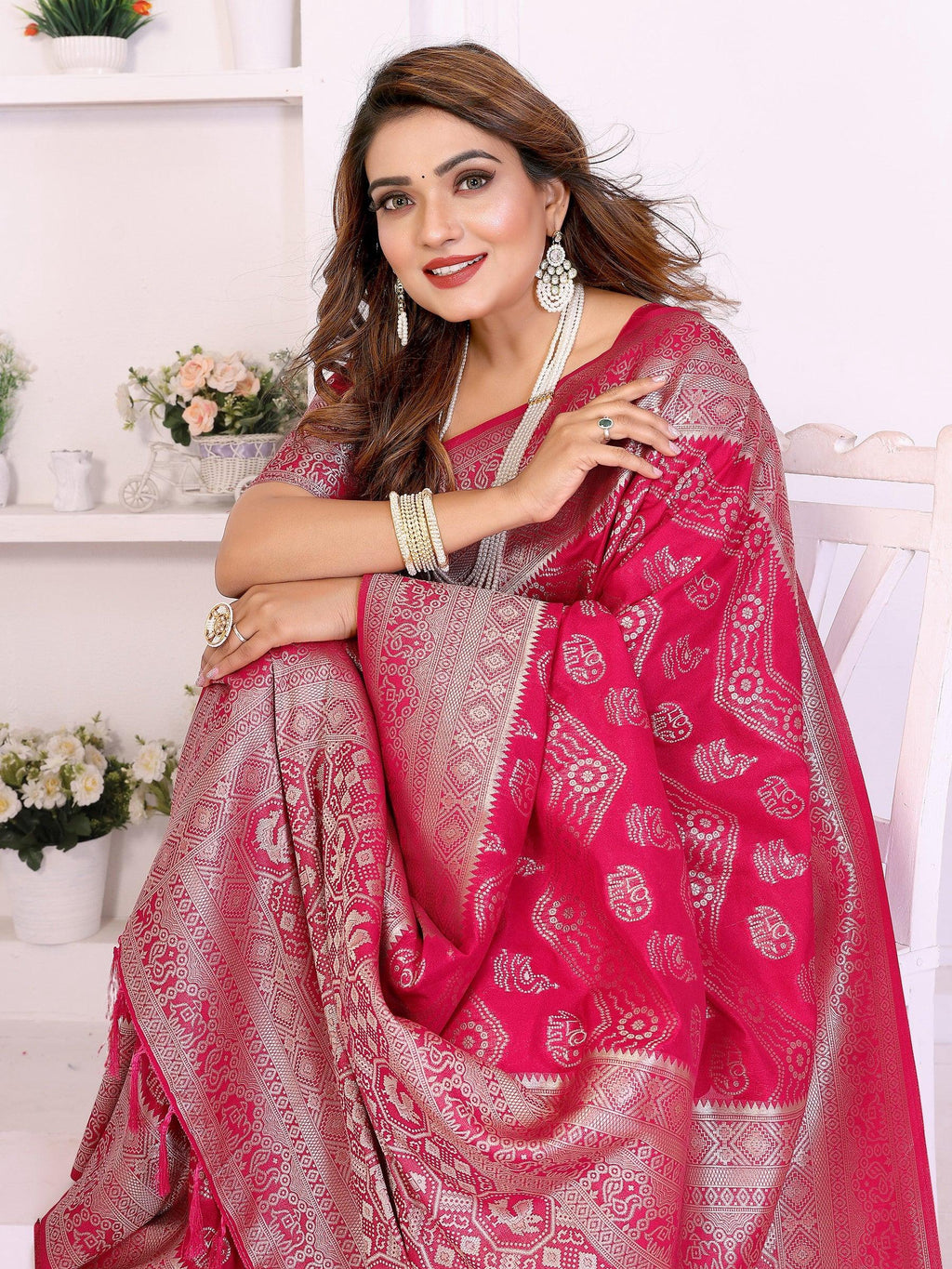 Anaita Premium Georgette Silk Saree | Grocsy