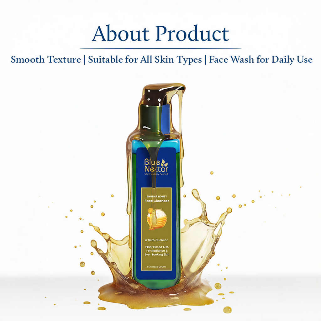 Blue Nectar Ayurvedic Honey and Aloevera Face Wash | Grocsy