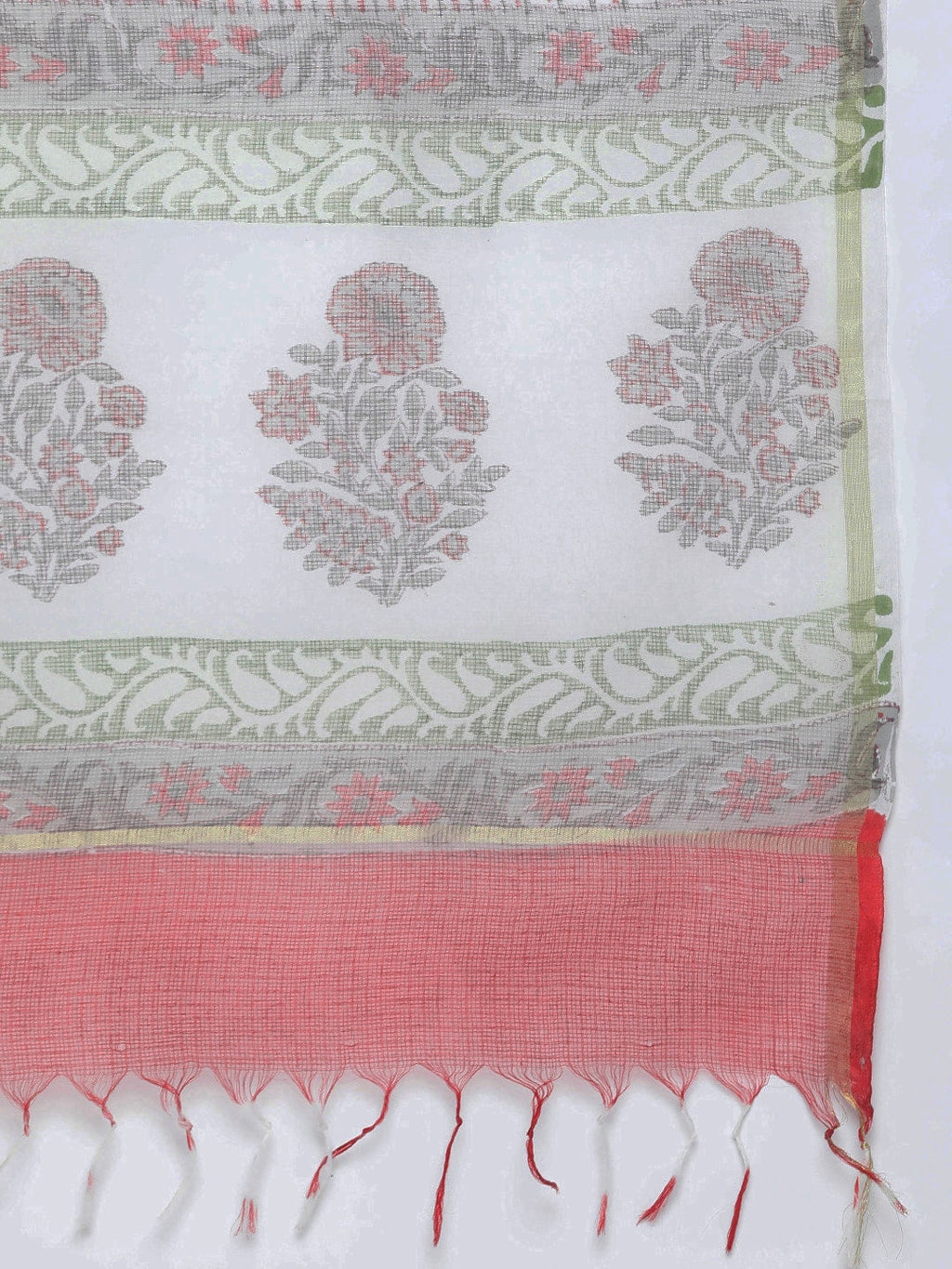HERE&NOW Floral Printed Regular Pure Cotton Kurta with Salwar & With Dupatta | Grocsy