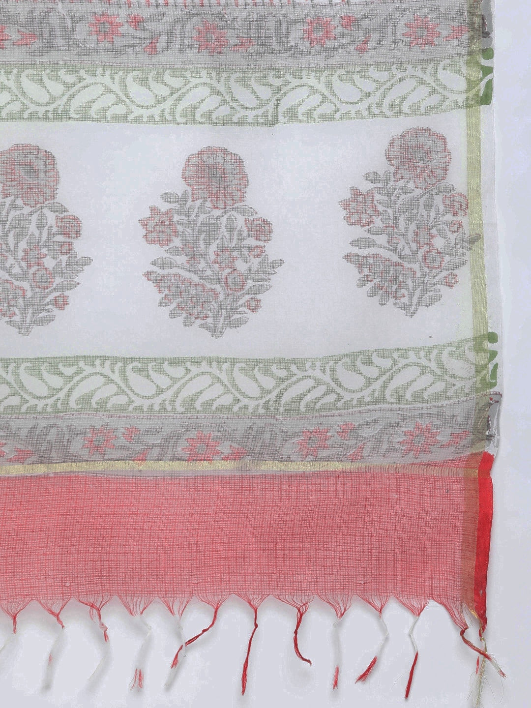 HERE&NOW Floral Printed Regular Pure Cotton Kurta with Salwar & With Dupatta | Grocsy