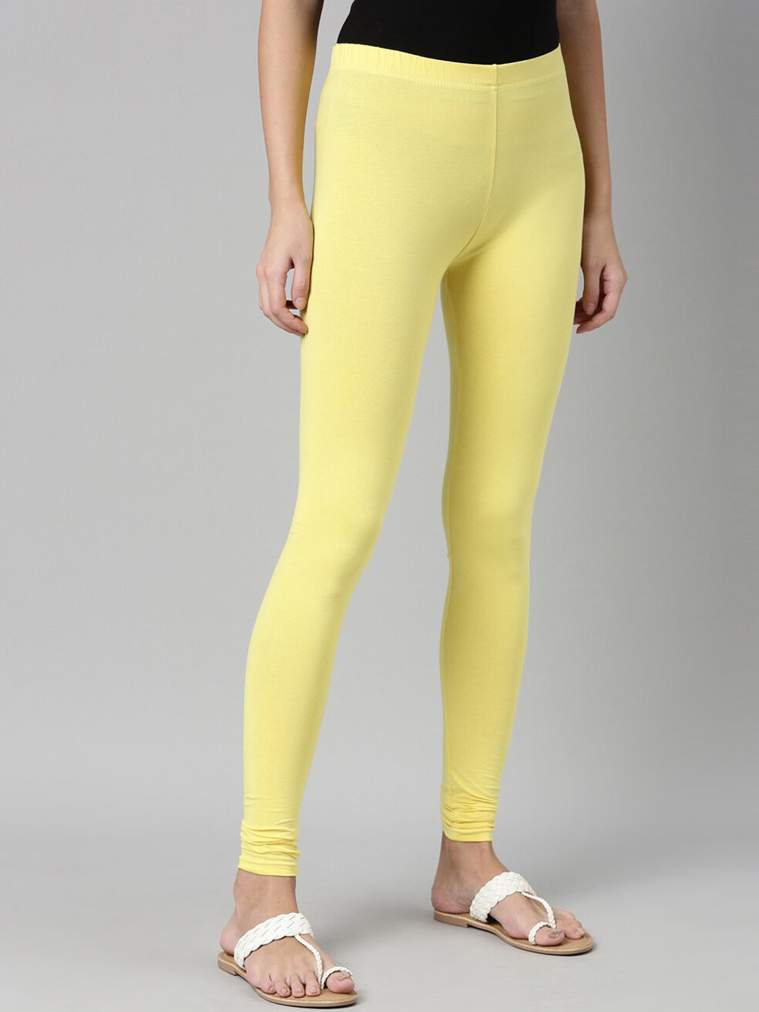 Souchii Slim Fit Churidar-Length Leggings | Grocsy