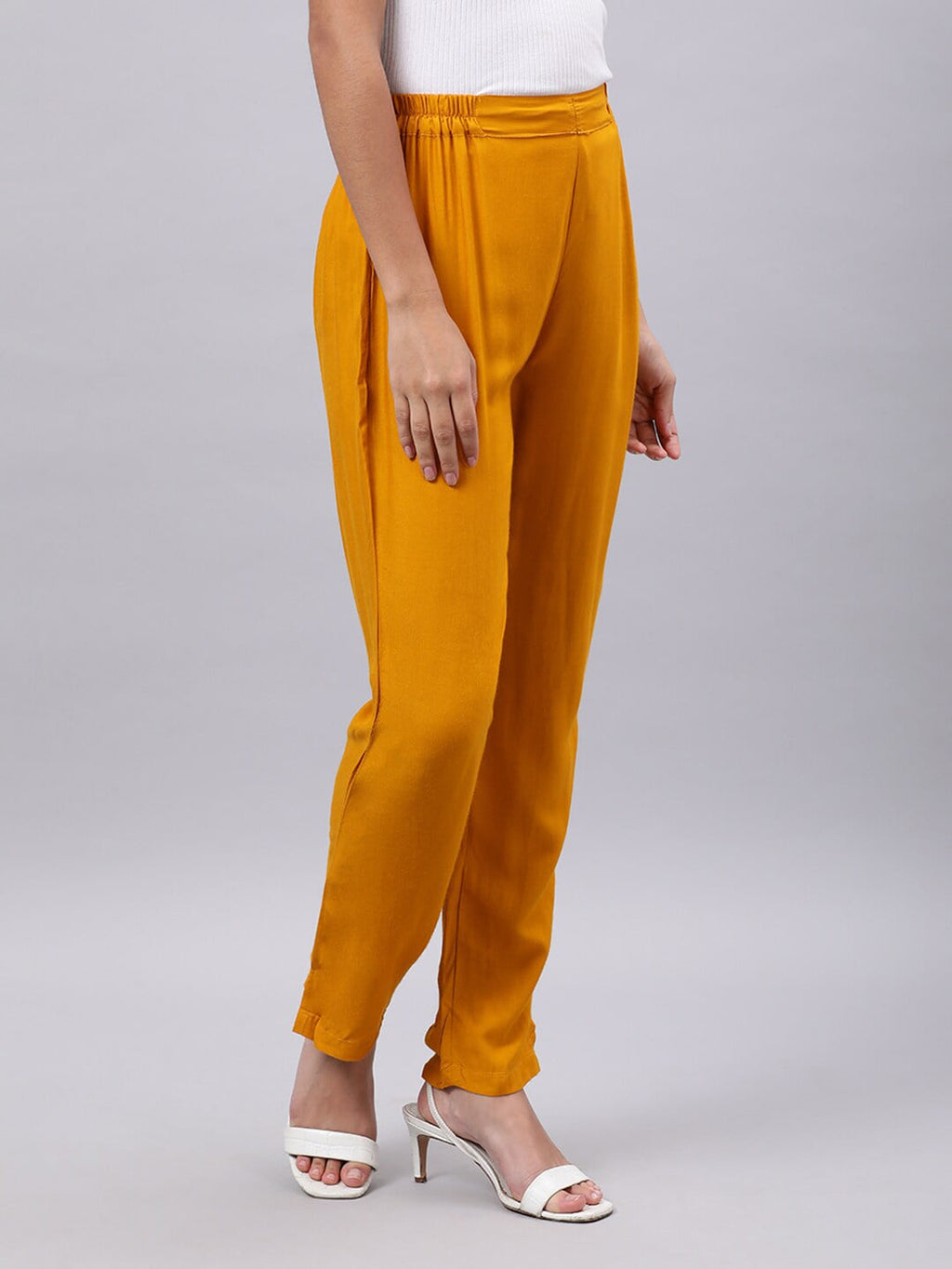 Souchii Yellow Liva Palazzos | Grocsy
