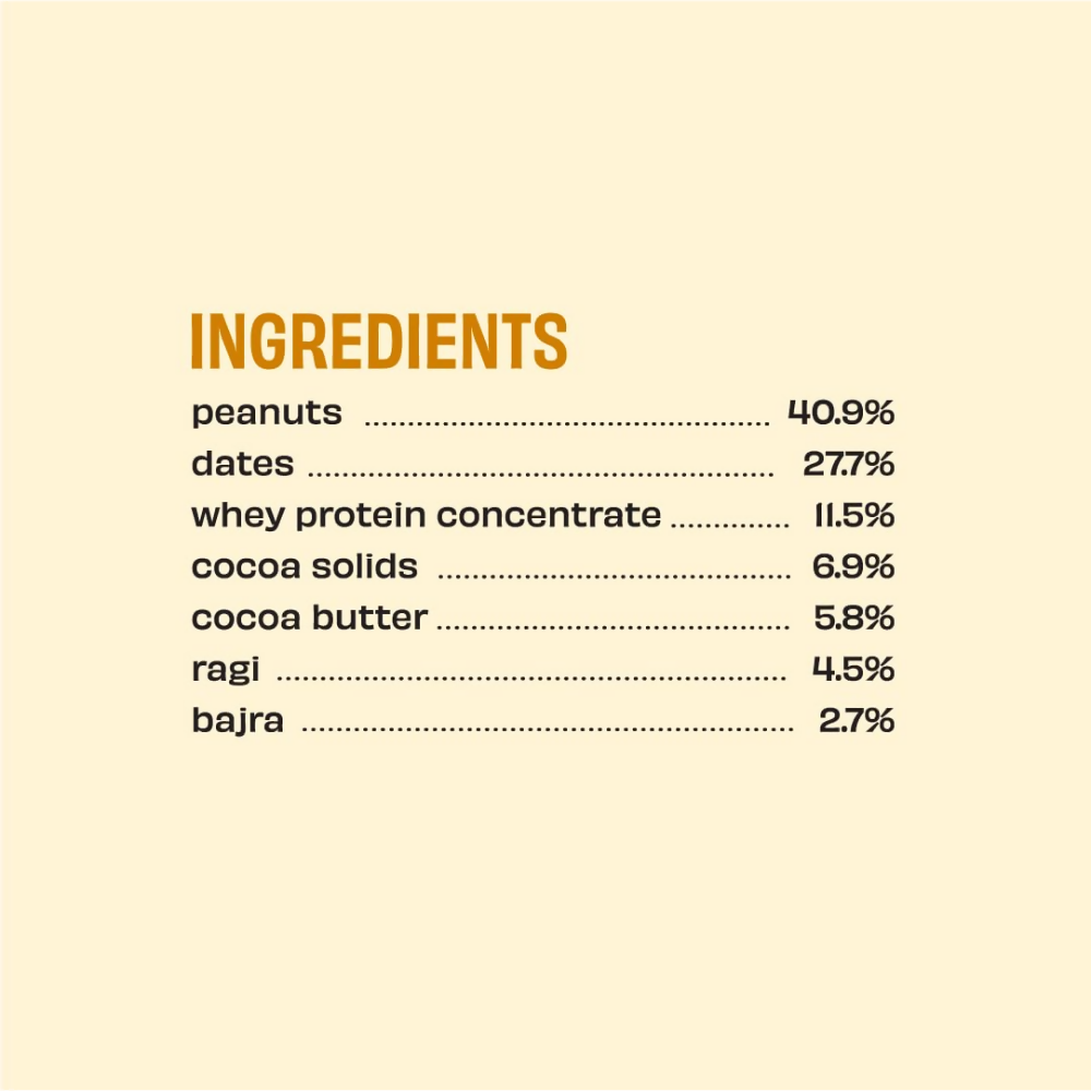 The Whole Truth Protein Bar - Peanut Millet Cocoa | Grocsy