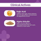 The Derma Co 1% Kojic + Arbutin Night Repair Face Serum Gel | Grocsy